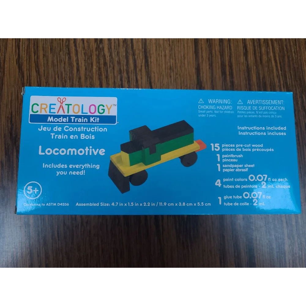 Creatology Race Car Train Helicopter Model Wood Kits